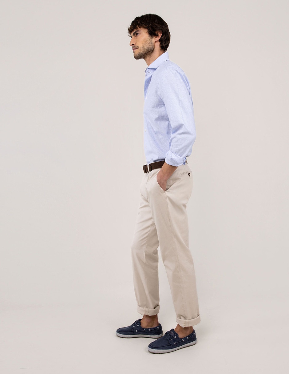 Camisa casual de algodón manga larga para hombre 2