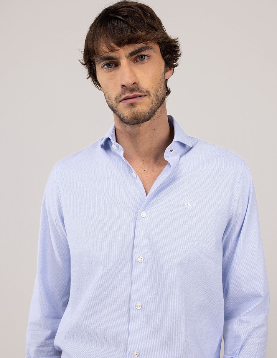 Camisa casual de algodón manga larga para hombre 3
