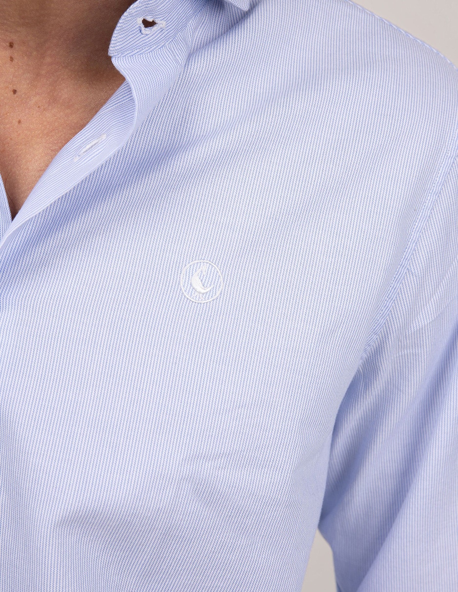 Camisa casual de algodón manga larga para hombre 7