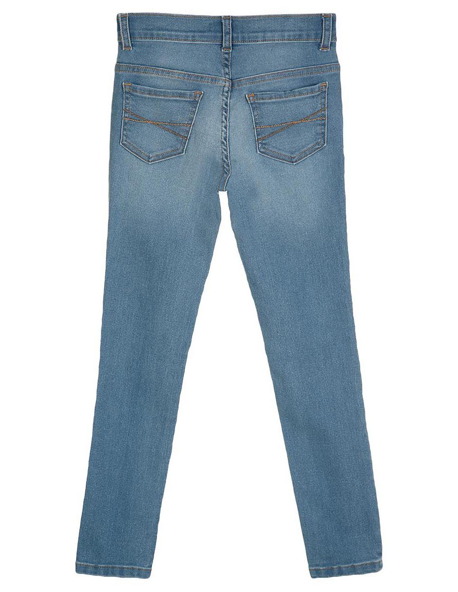 Jeans skinny 365 Essential deslavado para niña