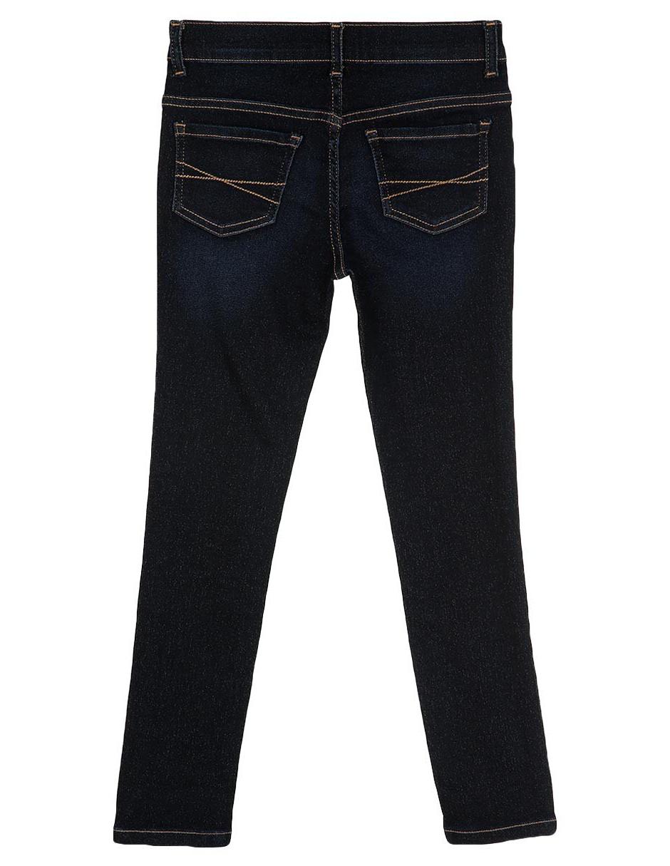 Jeans skinny deslavado para niña