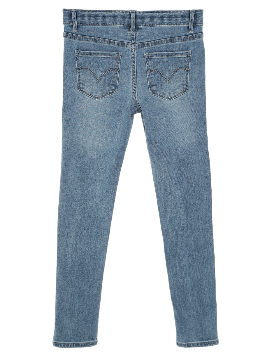 Jeans skinny Levi's 710 lavado claro para niña