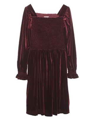 Vestido manga globo para niña