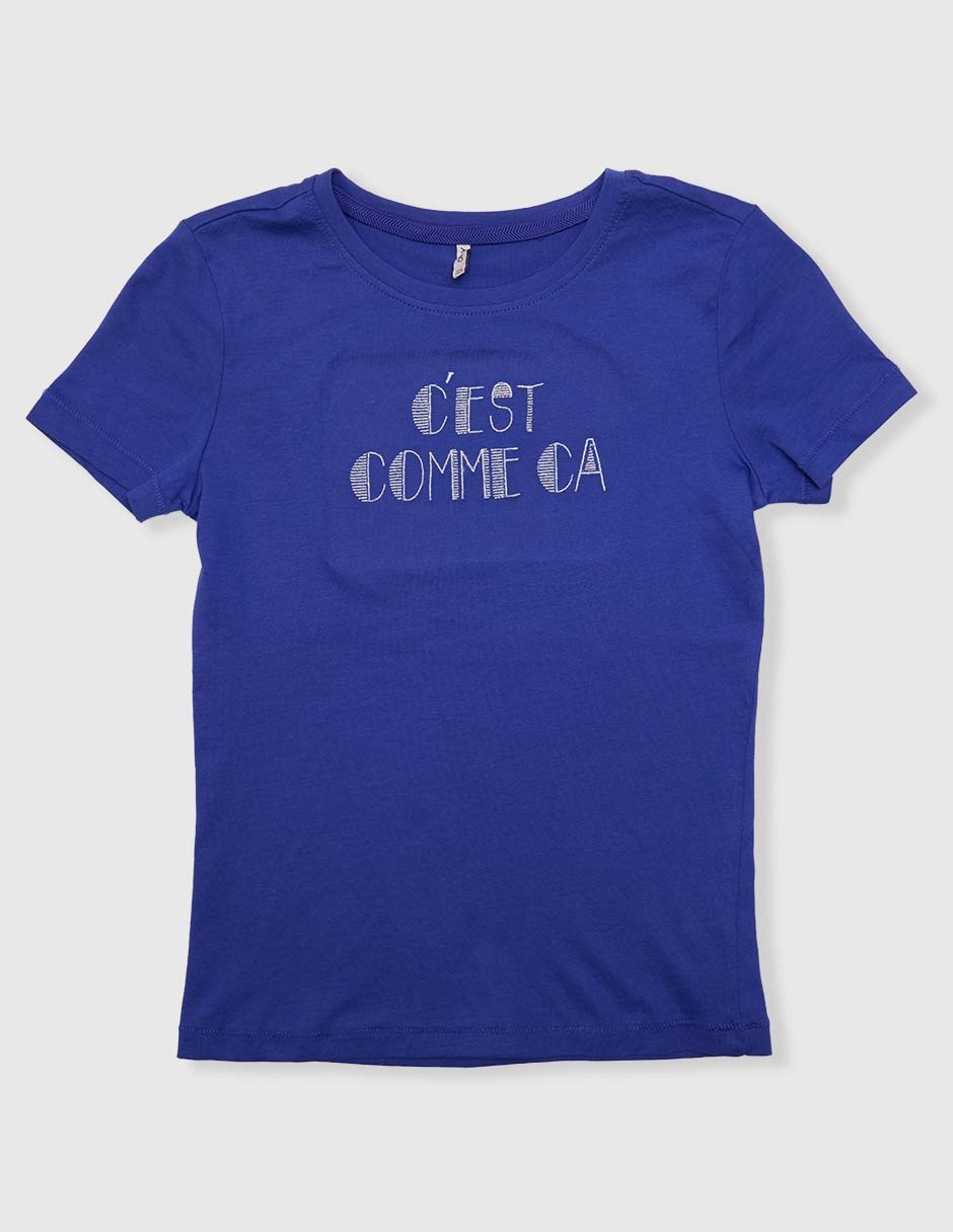 Playera manga corta para niña