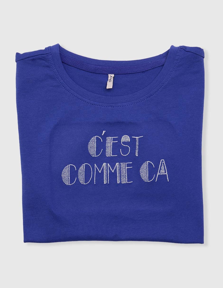 Playera manga corta para niña