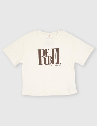 Playera manga corta para niña