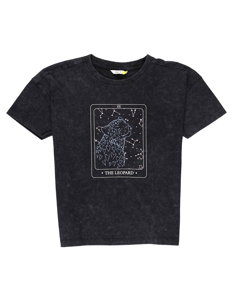 Playera manga corta para niña