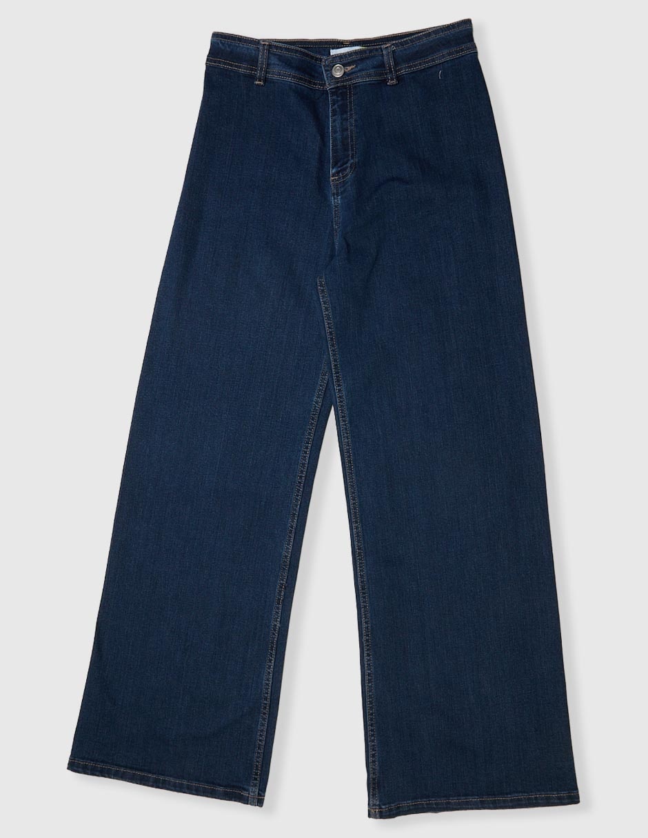 Jeans relaxed amplio That's It lavado obscuro para niña
