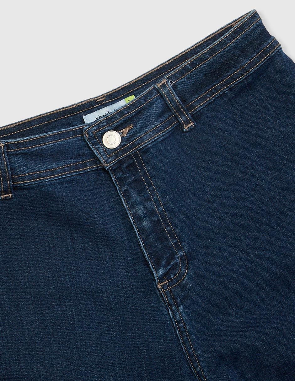 Jeans relaxed amplio That's It lavado obscuro para niña