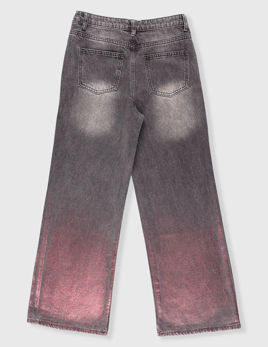 Jeans straight That's It lavado bitono para niña