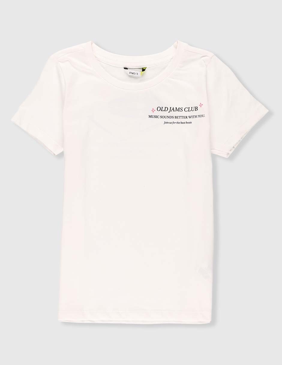 Playera manga corta para niña Playera manga corta para niña