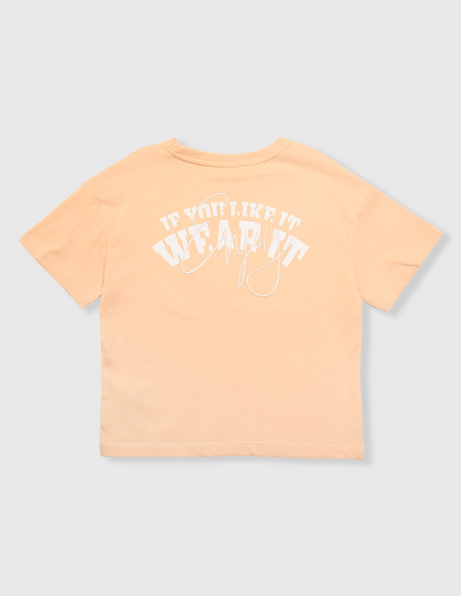 Playera manga corta para niña