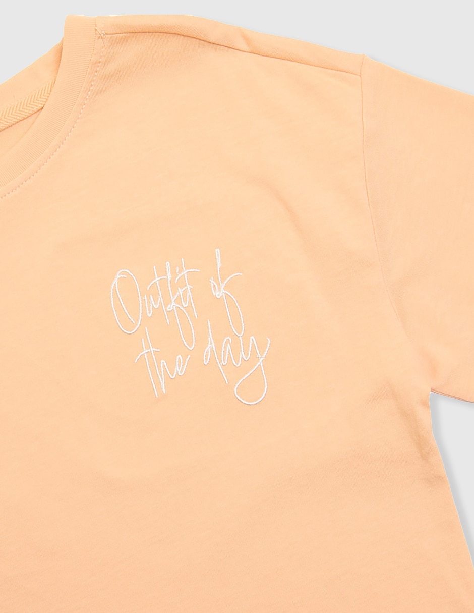 Playera manga corta para niña