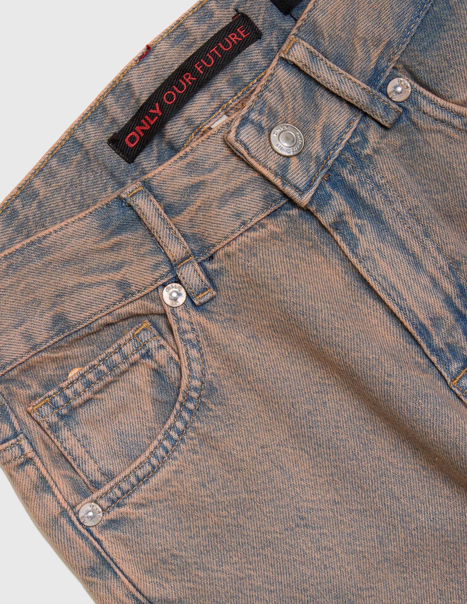 Jeans straight Only lavado bitono para niña
