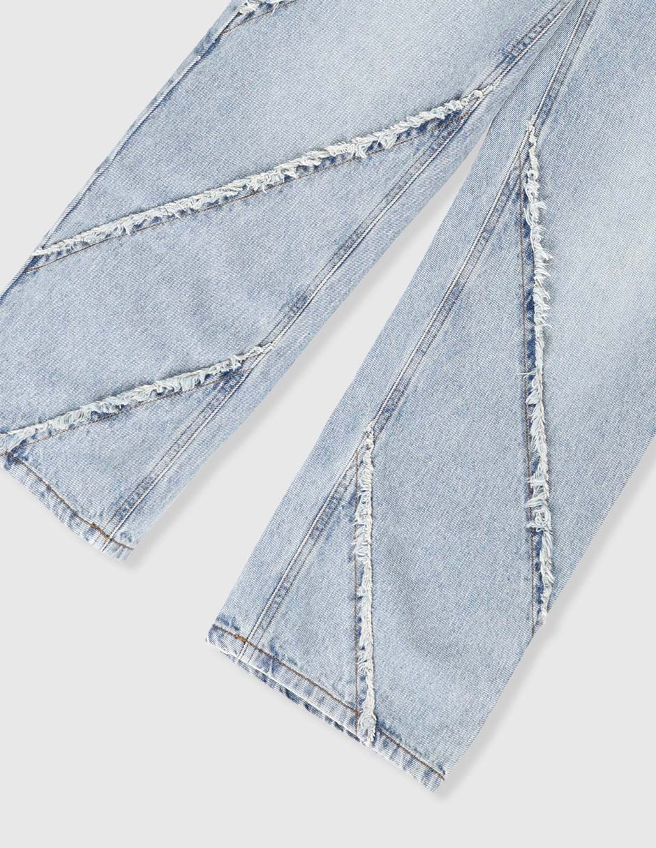 Jeans straight Habitual lavado medio para niña