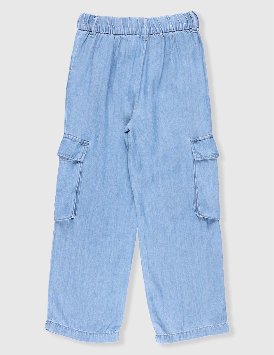 Jeans cargo baggy Only lavado claro para niña