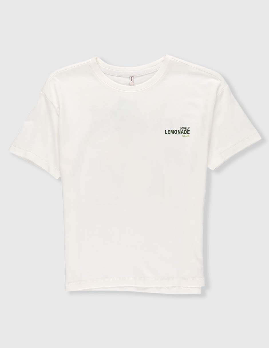 Playera Only manga corta para niña