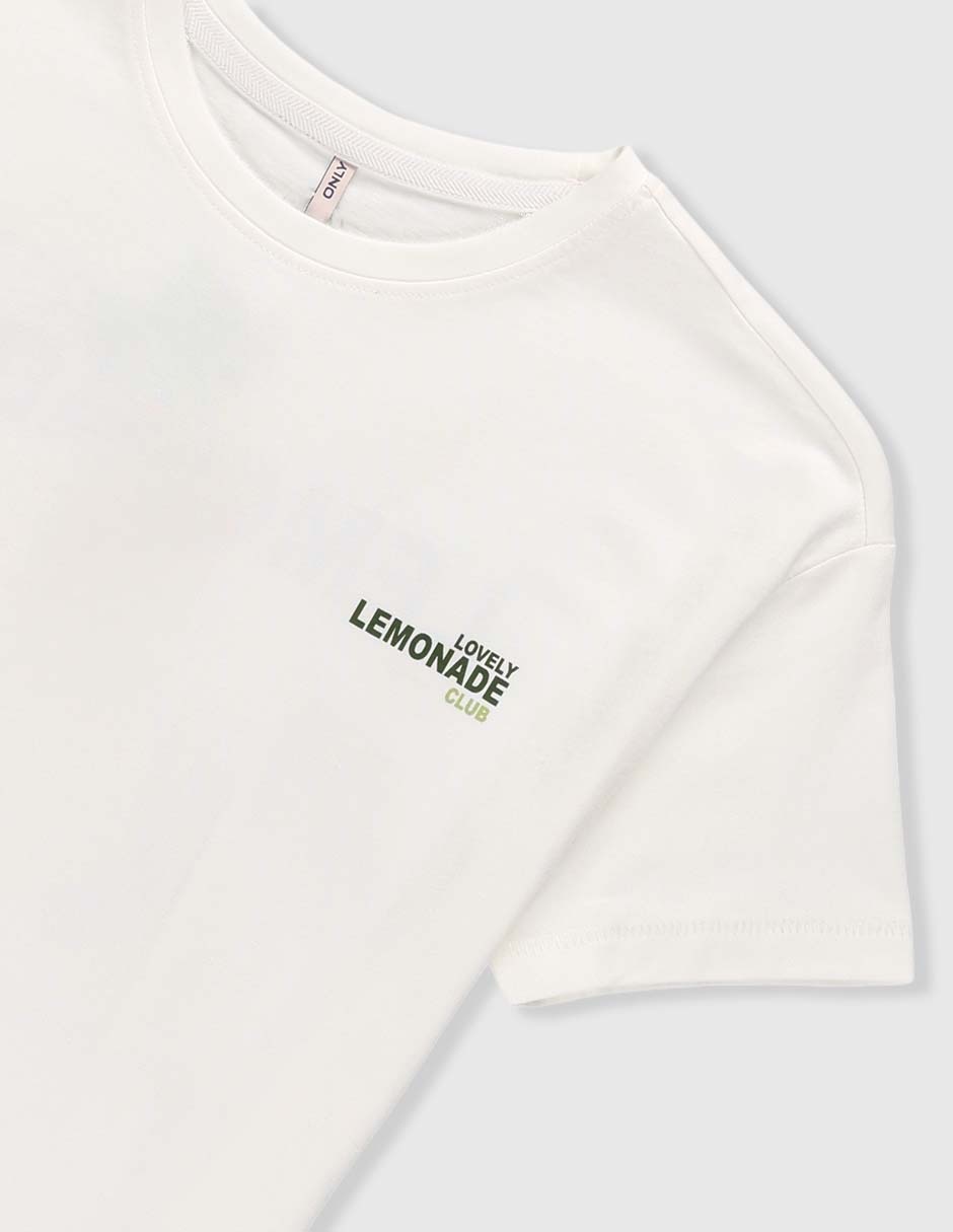 Playera Only manga corta para niña
