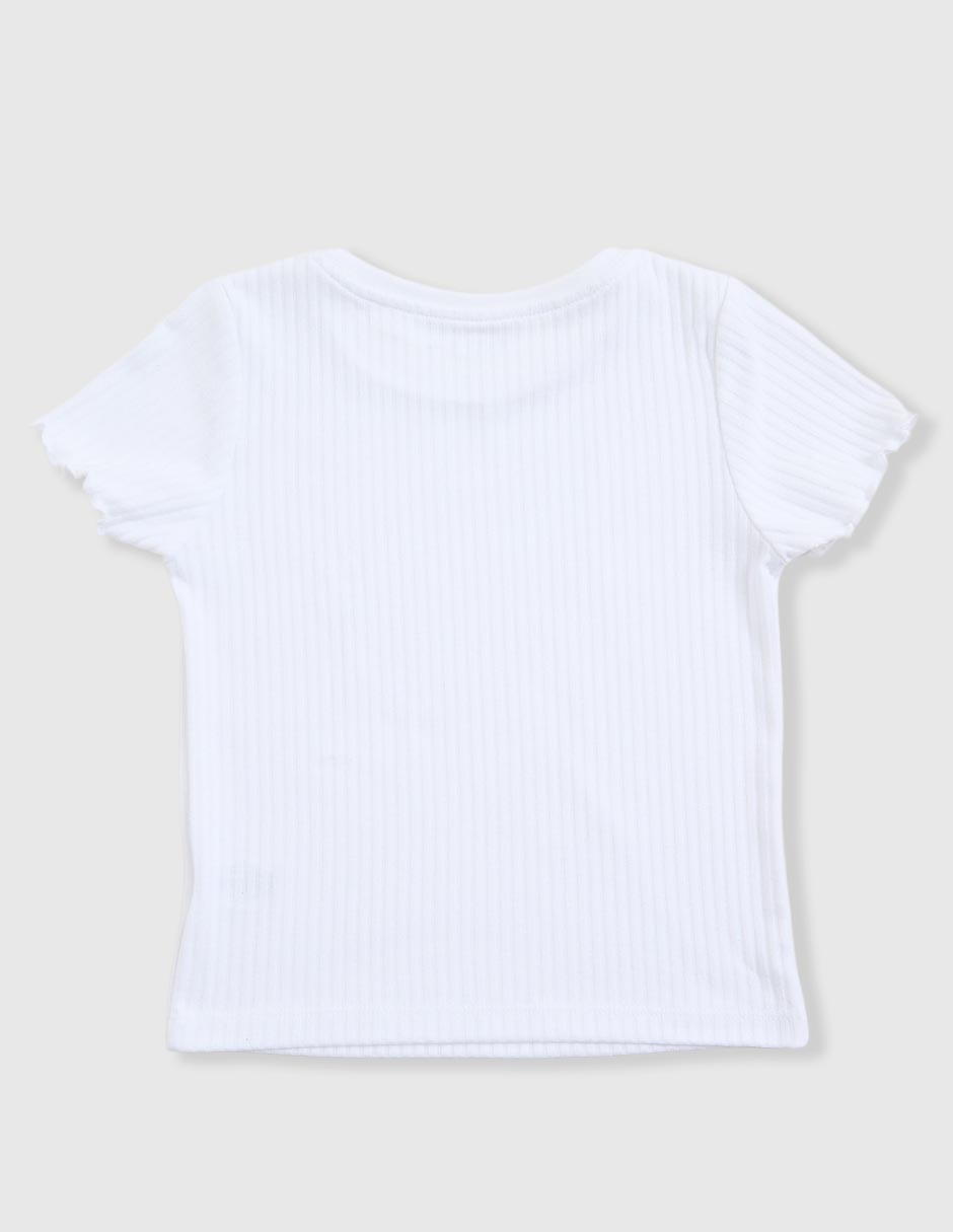 Playera manga corta para niña