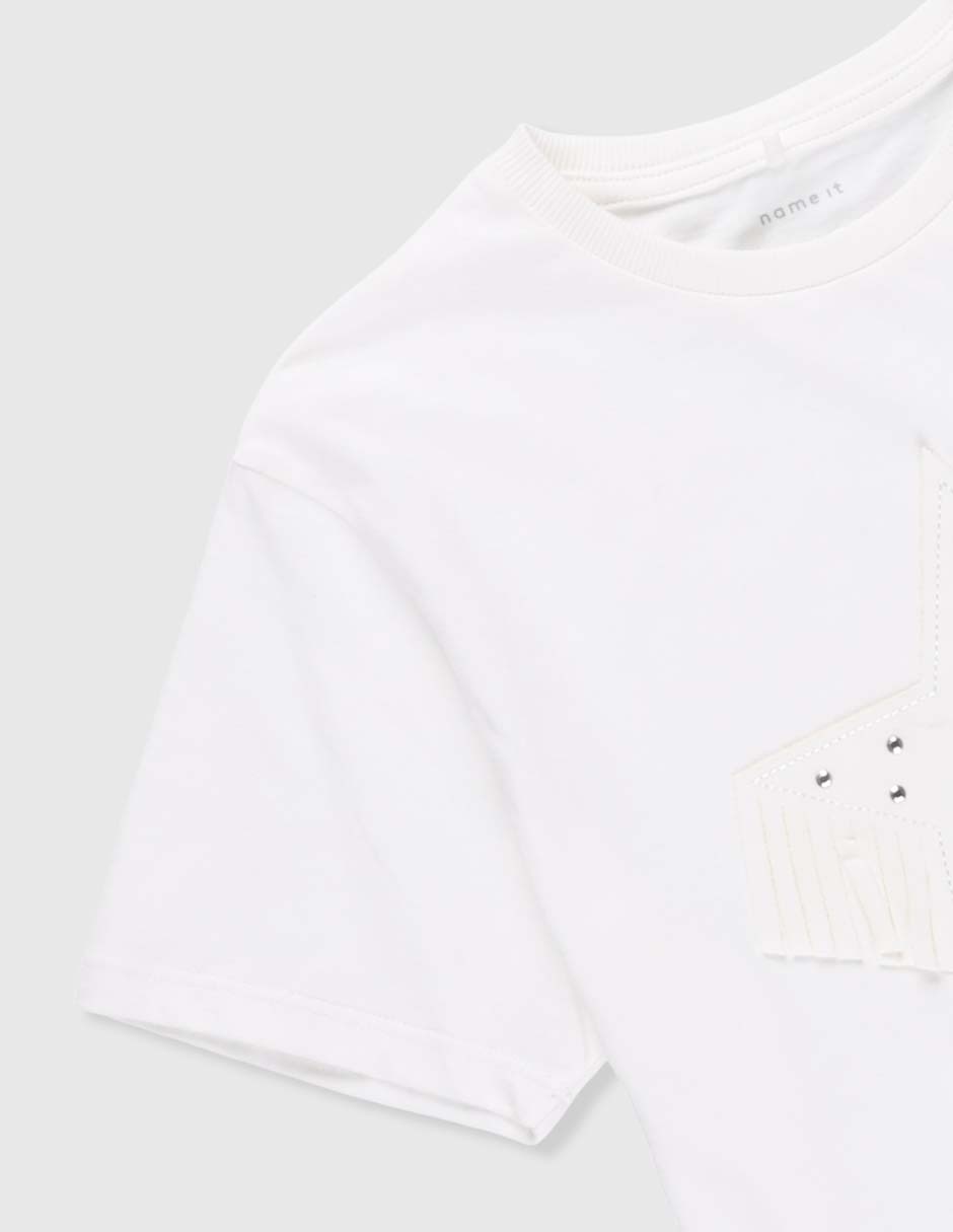 Playera manga corta para niña