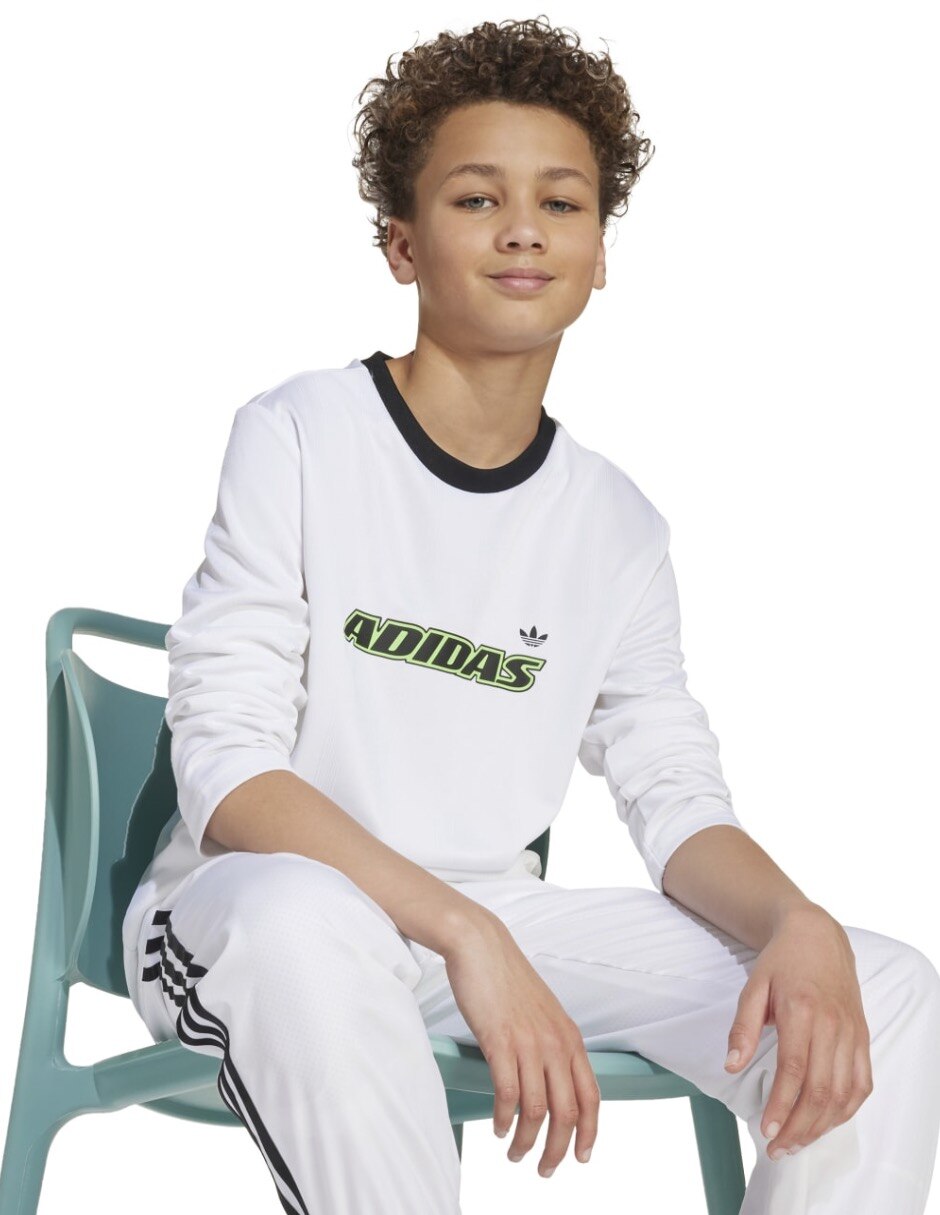 Playera Adicolor manga larga para infantil 5