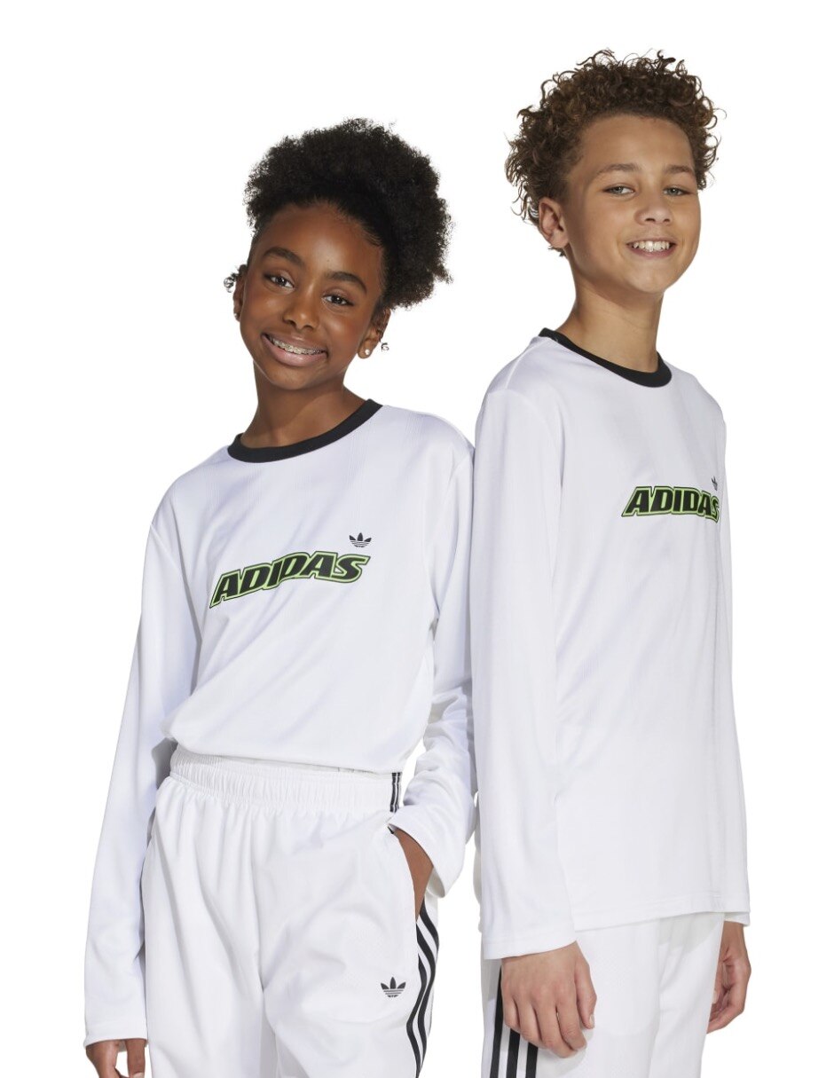Playera Adicolor manga larga para infantil 4