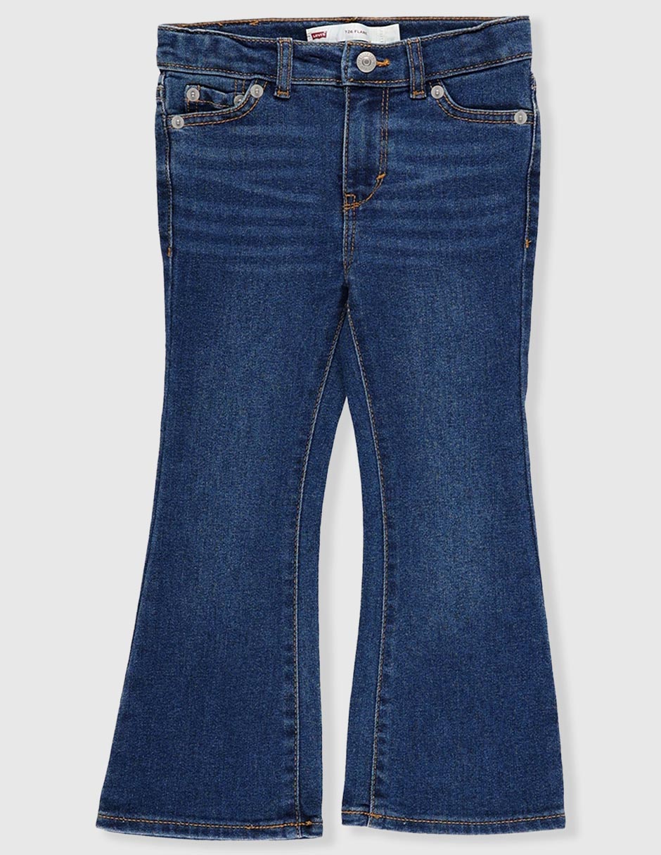 Jeans flare Levi's lavado medio para niña