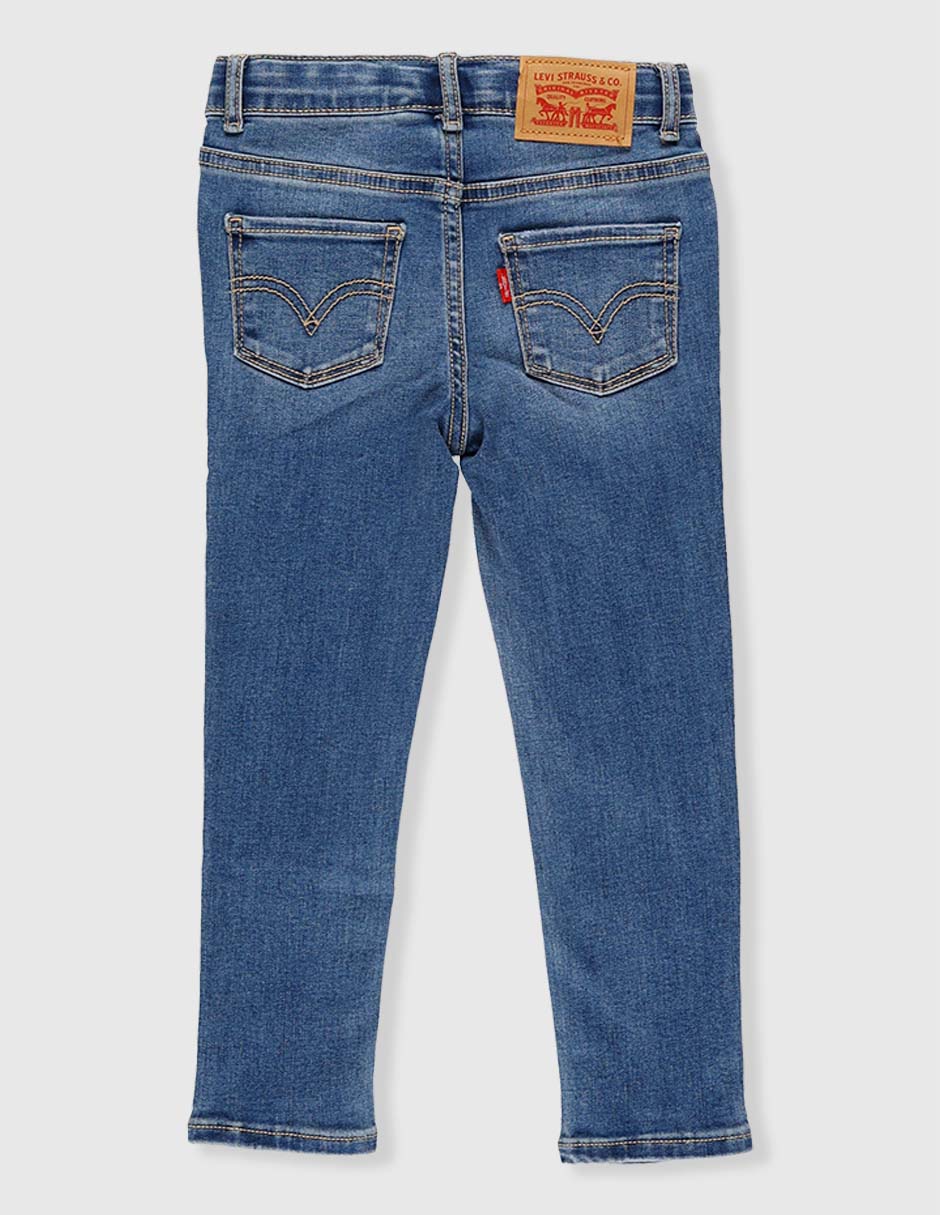 Jeans super skinny Levi's lavado medio para niña