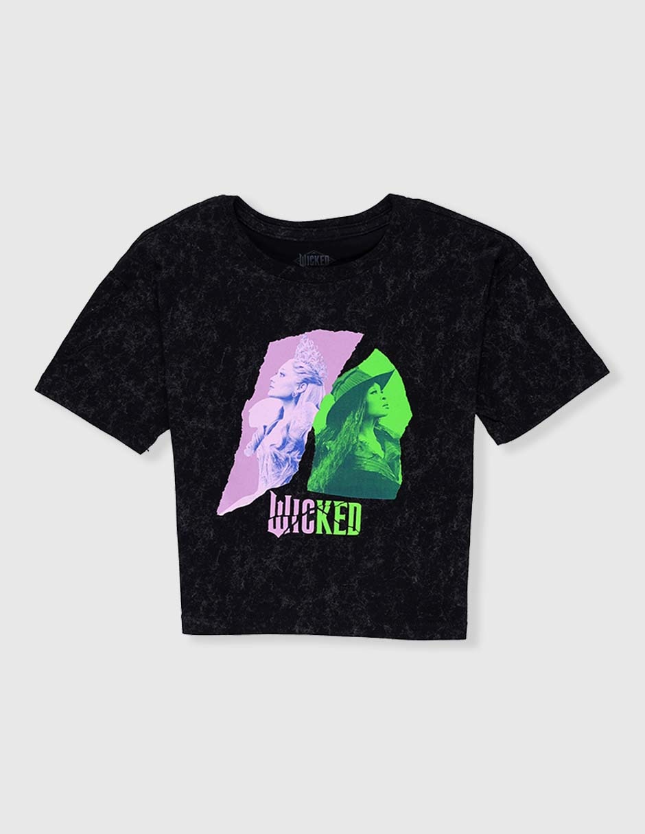 Playera Wicked manga regular para niña 1
