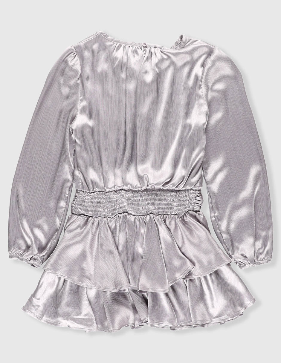 Vestido manga globo para niña 5
