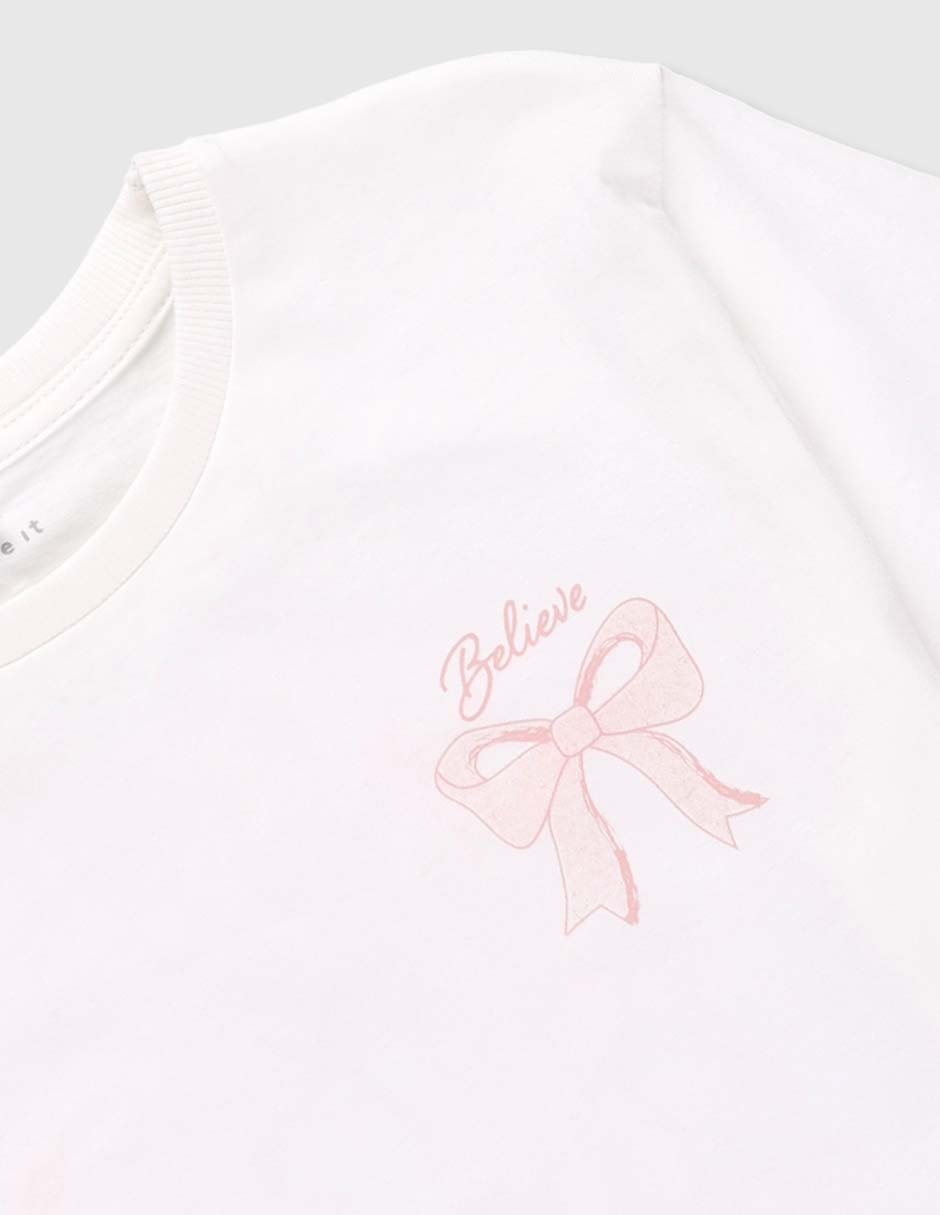 Playera Name It manga corta para niña