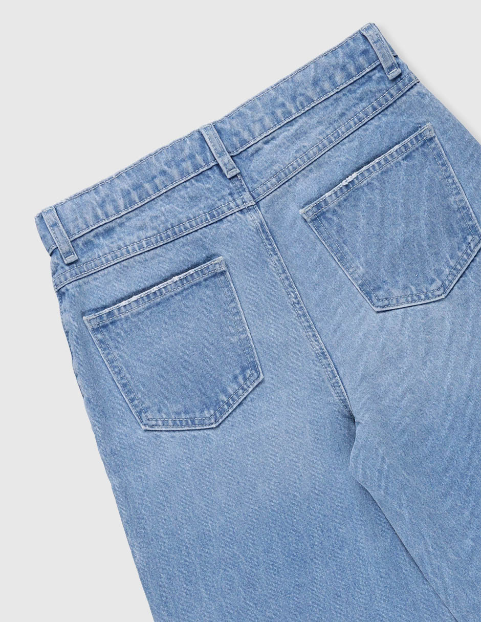 Jeans straight That's It lavado claro para niña
