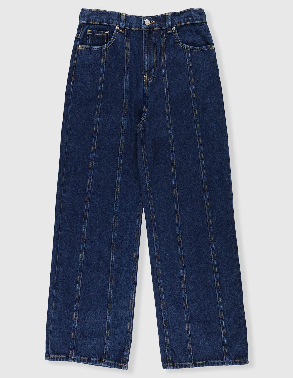 Jeans amplio That's It lavado obscuro para niña
