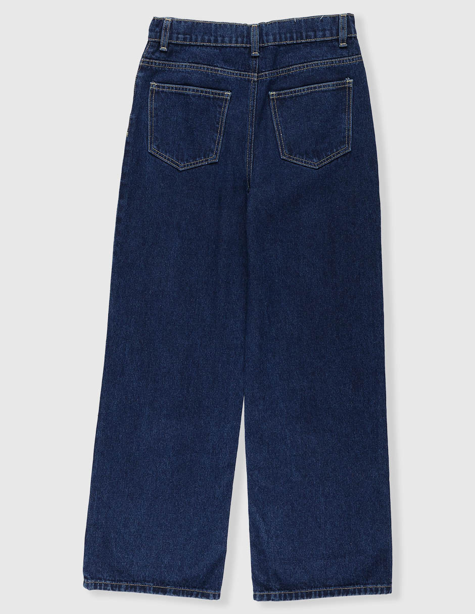 Jeans amplio That's It lavado obscuro para niña