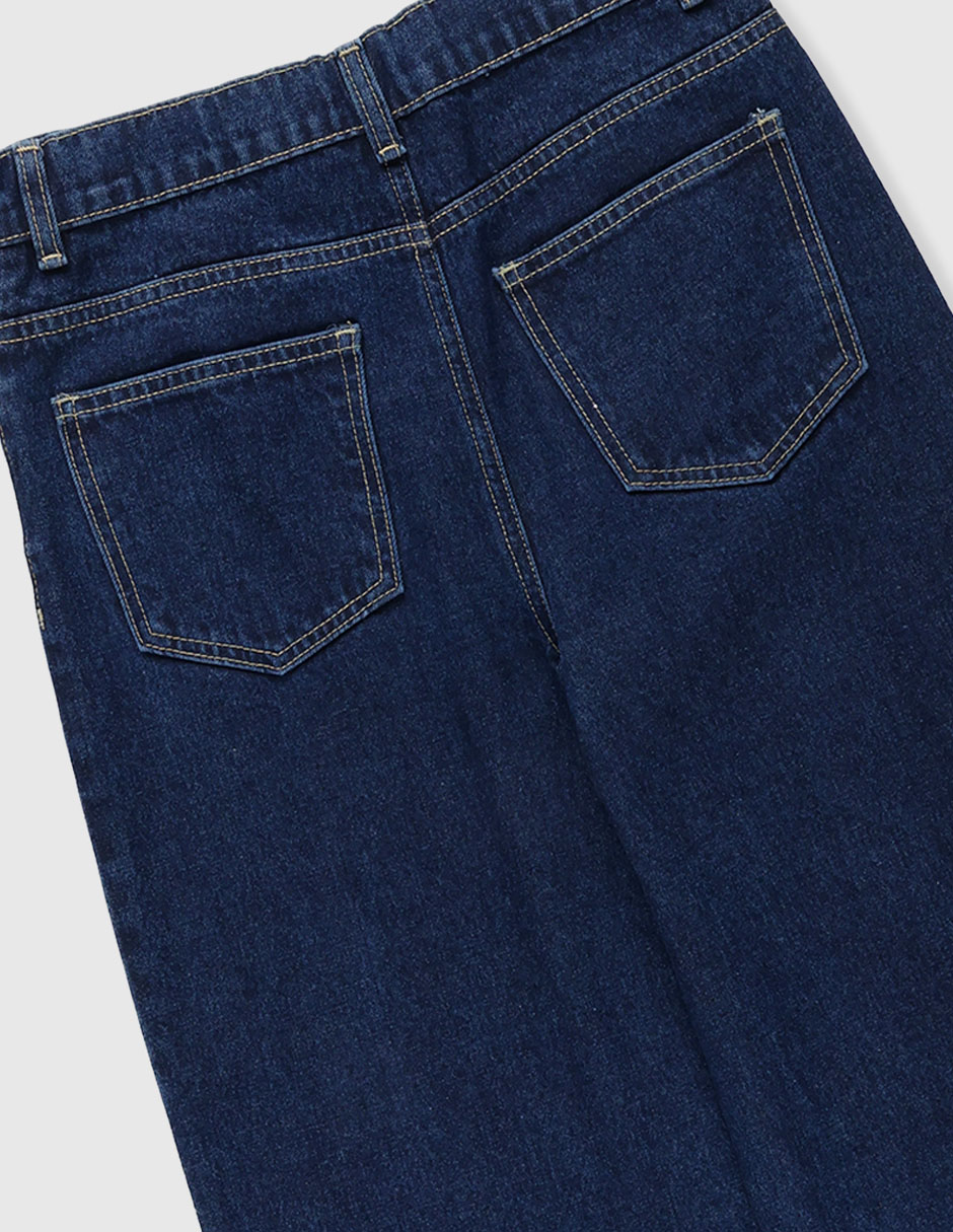 Jeans amplio That's It lavado obscuro para niña