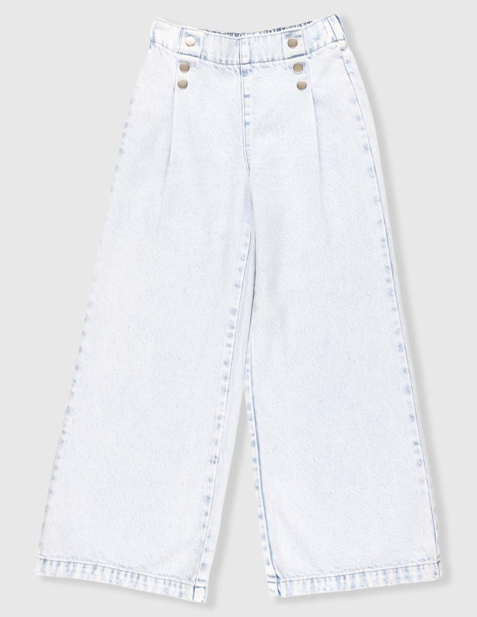 Jeans amplio That's It lavado claro para niña