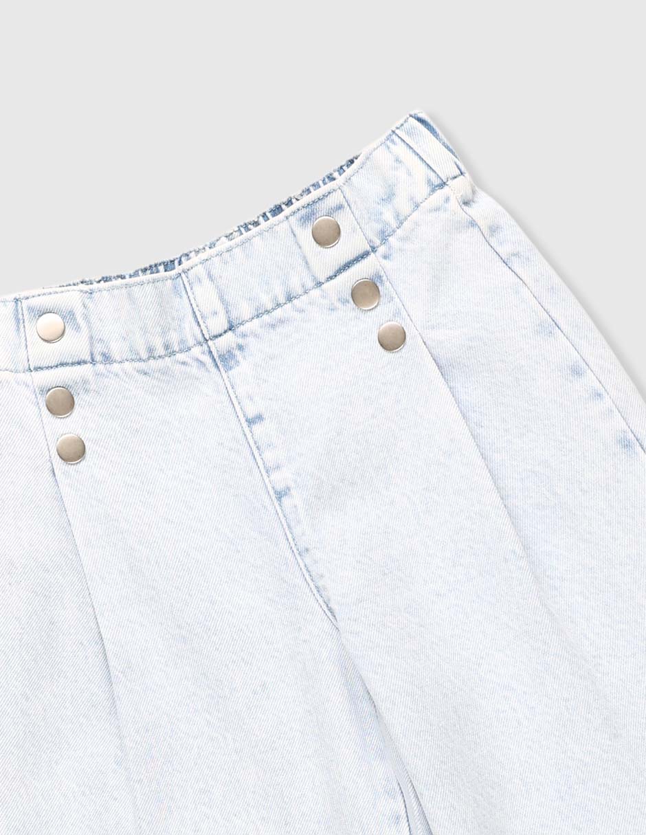 Jeans amplio That's It lavado claro para niña