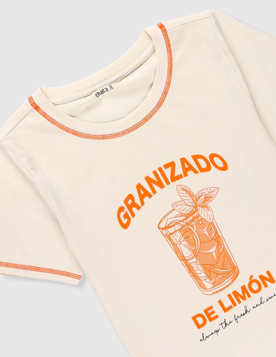 Playera That's It Granizado manga corta para niña
