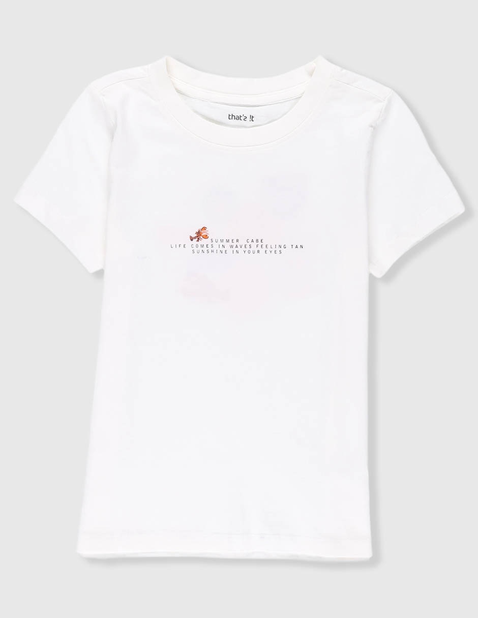 Playera That's It manga corta para niña