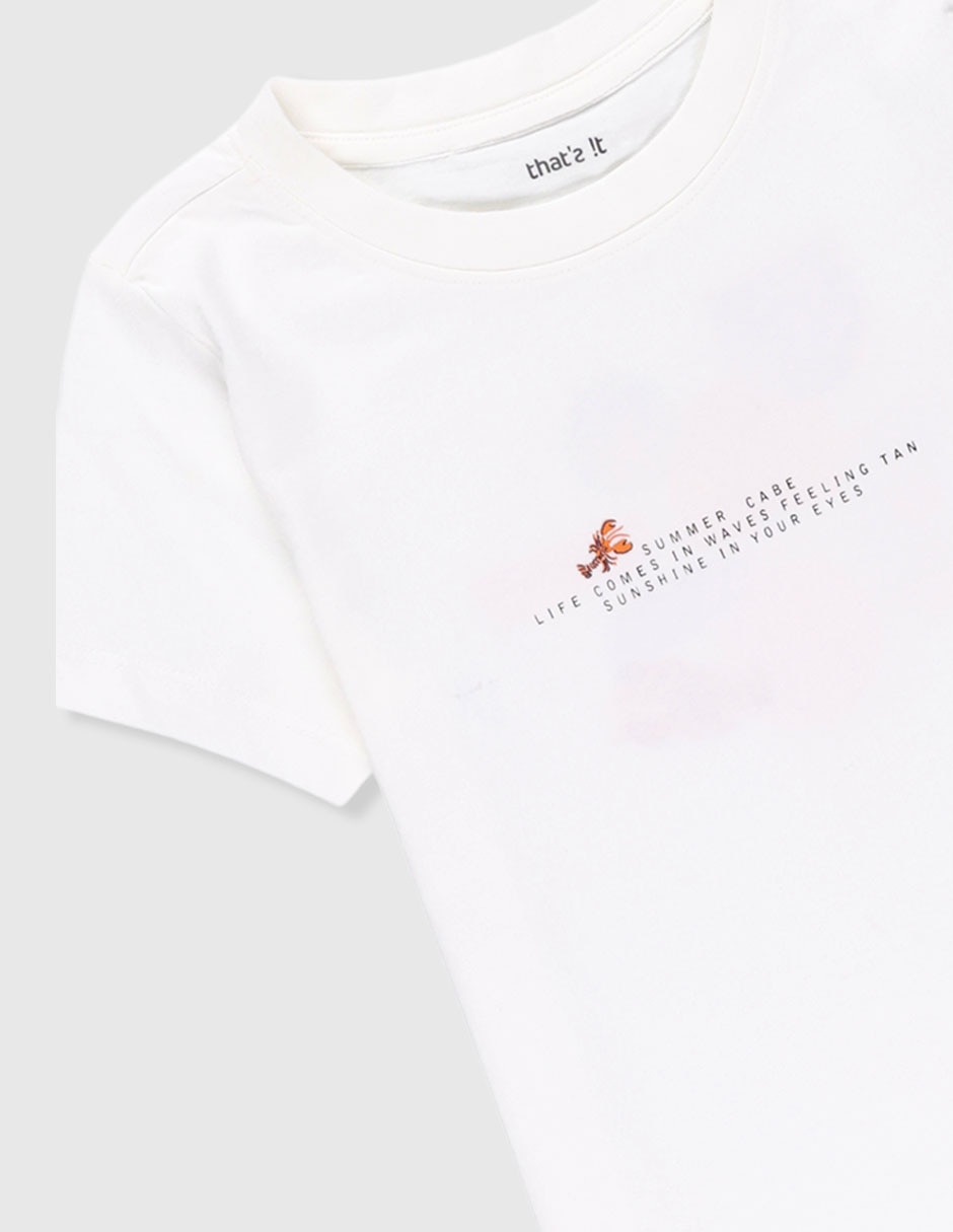 Playera That's It manga corta para niña
