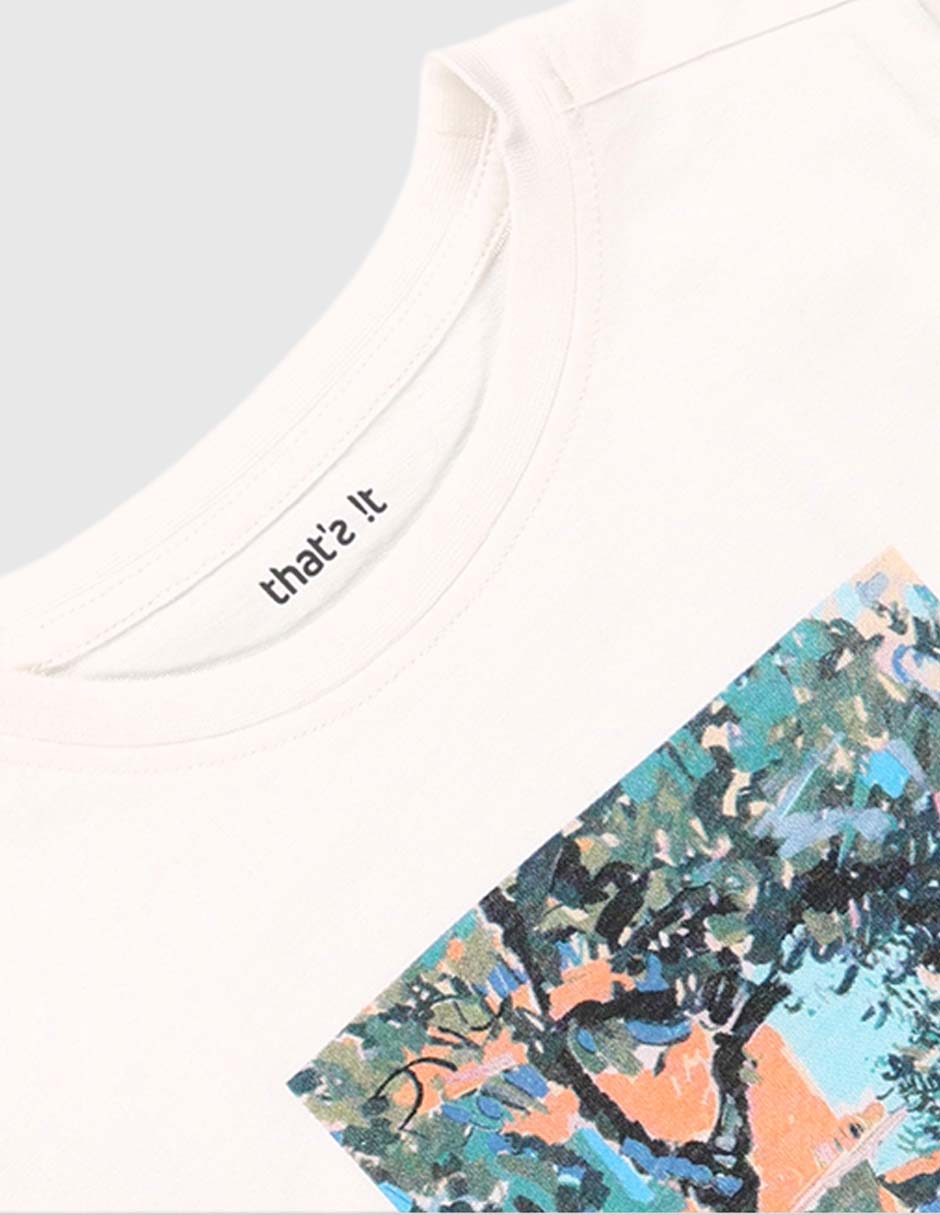 Playera manga corta para niña
