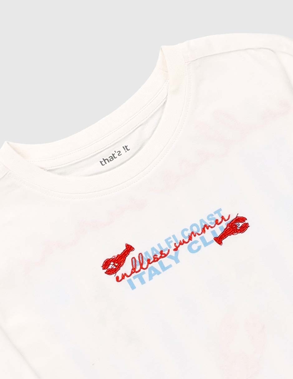 Playera That's It Italy Club manga corta para niña