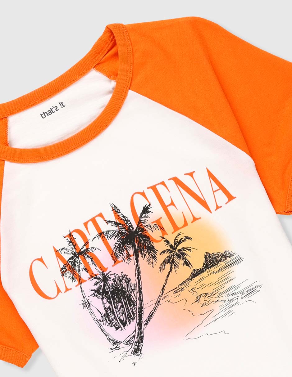 Playera That's It manga corta para niña