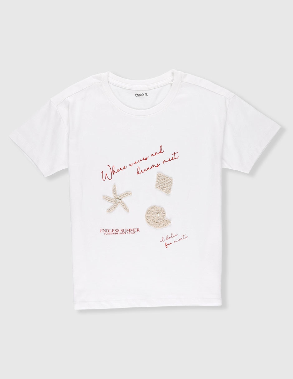 PLAYERA THAT'S IT TIGT2604-088 PERLA CA