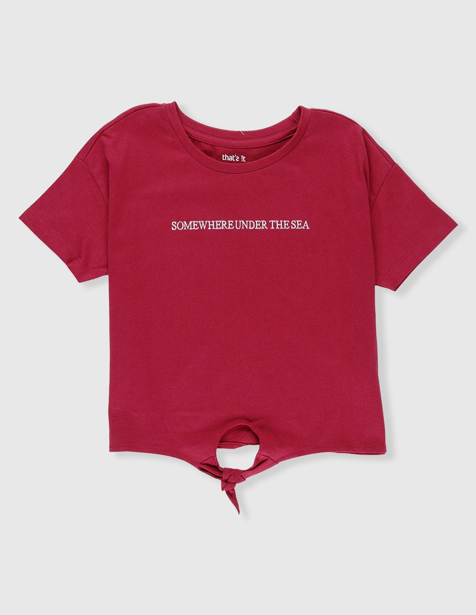 Playera manga regular para niña Playera manga regular para niña