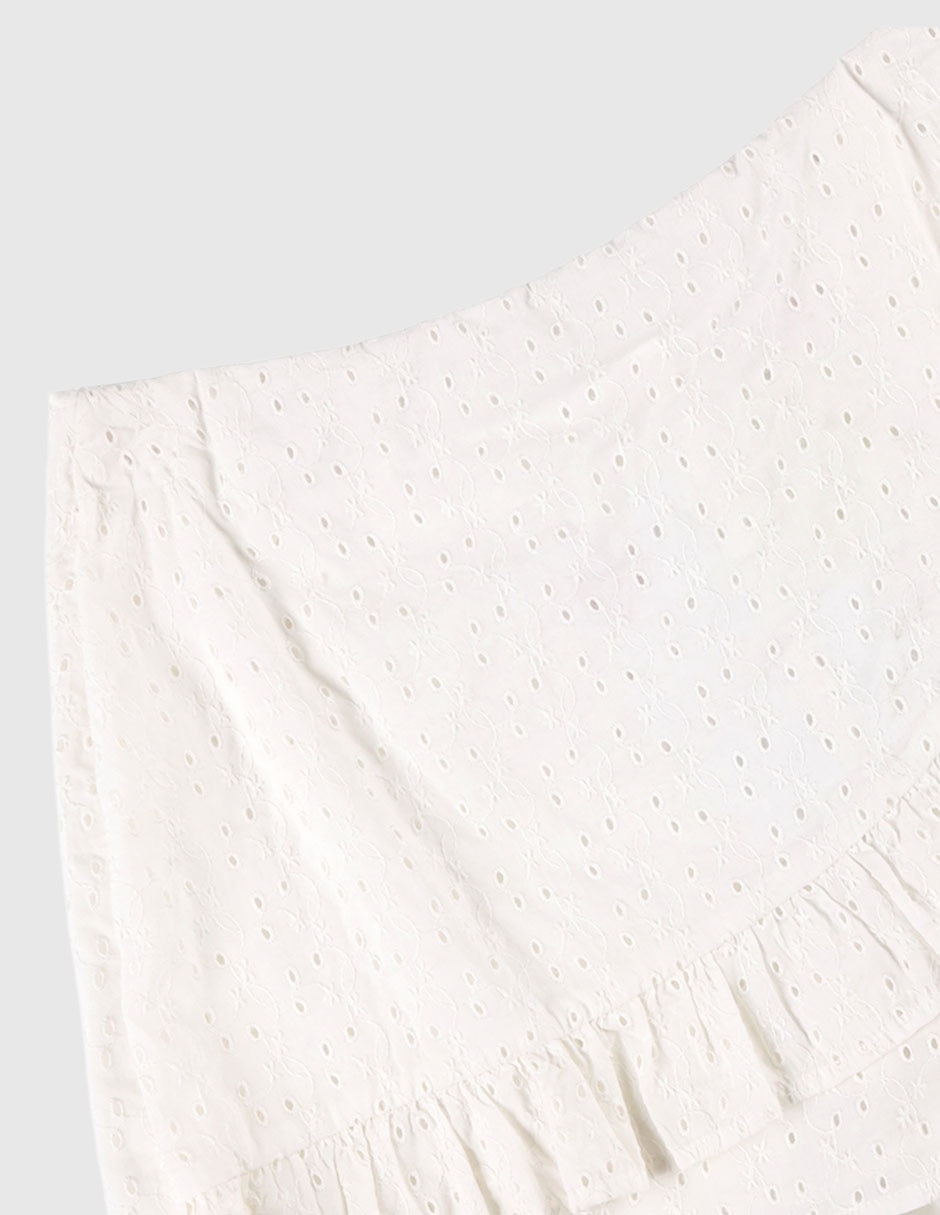 Falda short That's It de algodón para niña