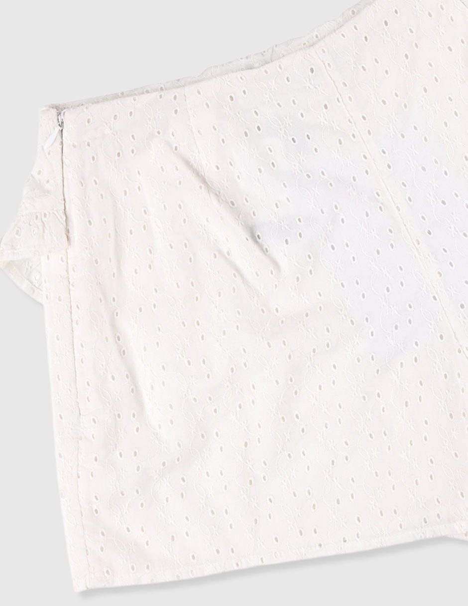 Falda short That's It de algodón para niña