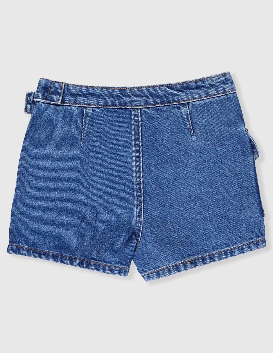 Falda short That's It de mezclilla para niña