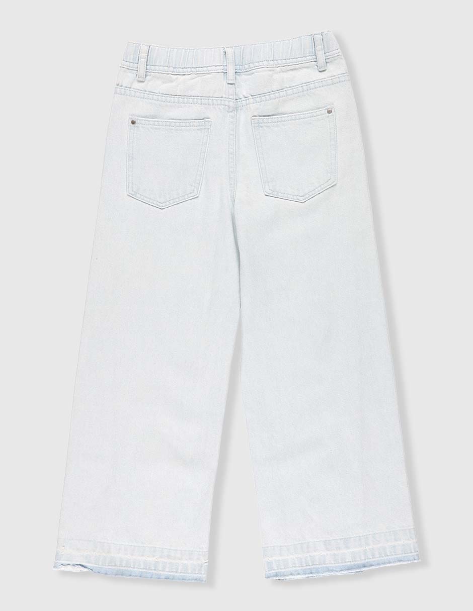 Jeans amplio That's It lavado claro para niña