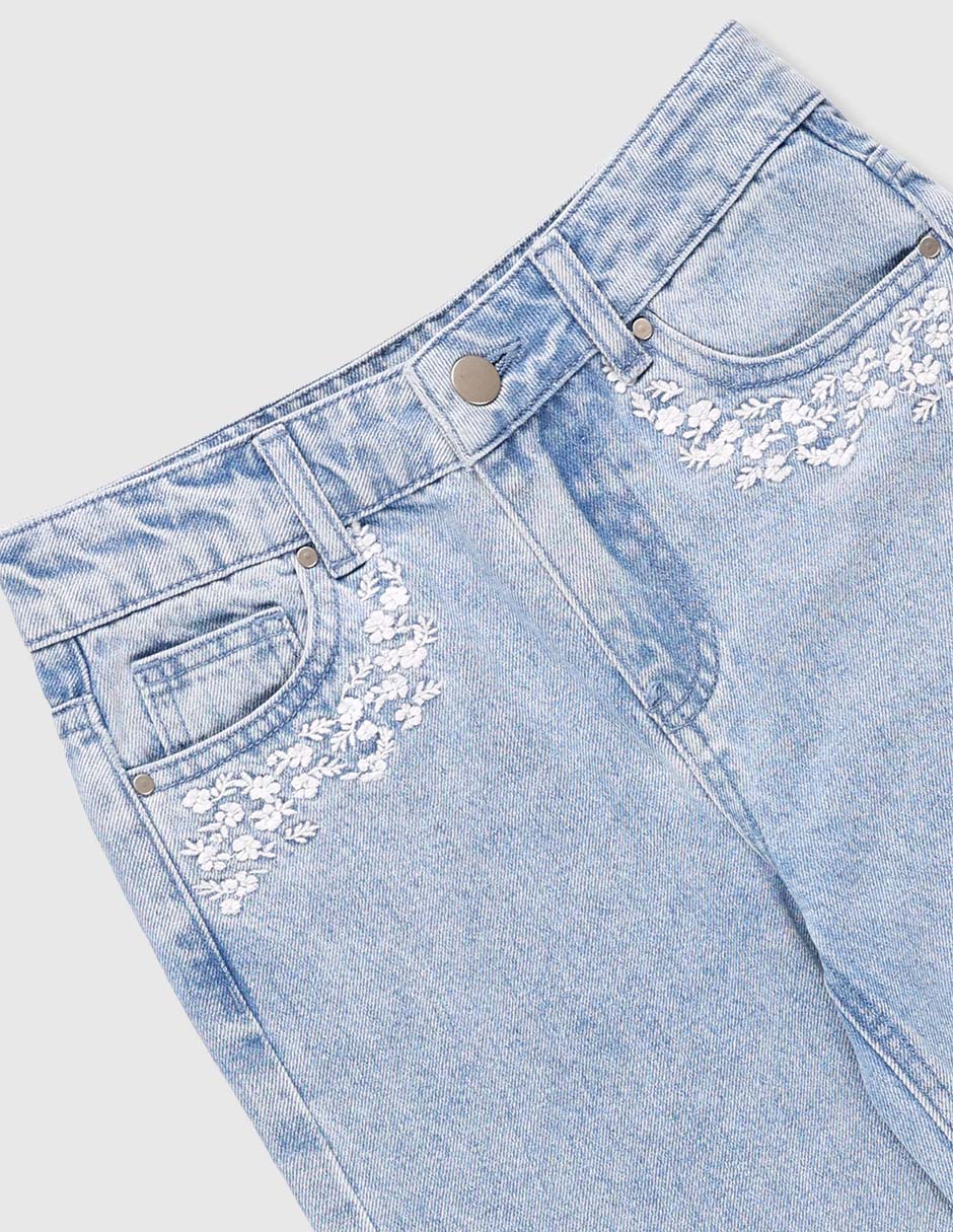 Jeans amplio That's It lavado claro para niña